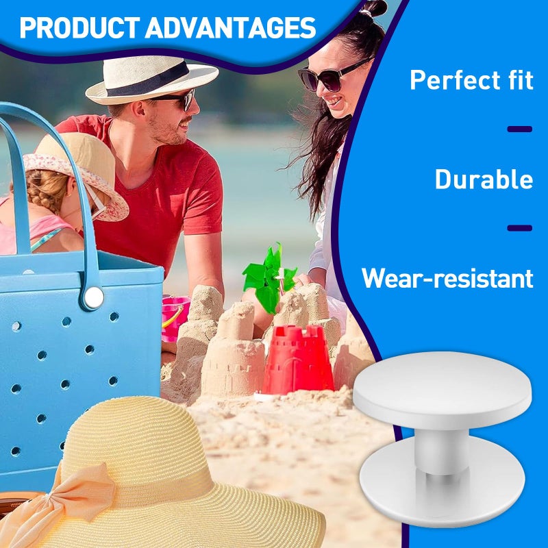 KOTESLLOE 8 Pcs Replacement Buttons Compatible with Bogg Bag - Fix Your Bag Easily Perfect Accessory for Bogg Bag Handles - Say Goodbye to Struggling with A Broken Bag - Image 5